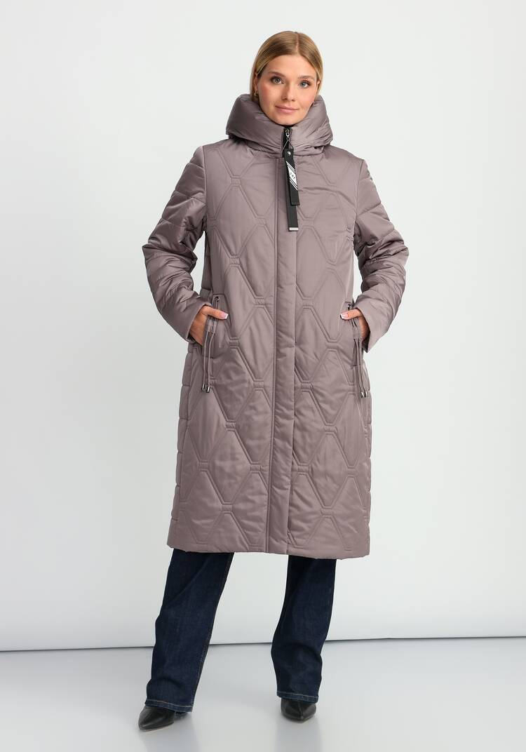 Удлиненное пальто с капюшоном шир.  750, рис. 15