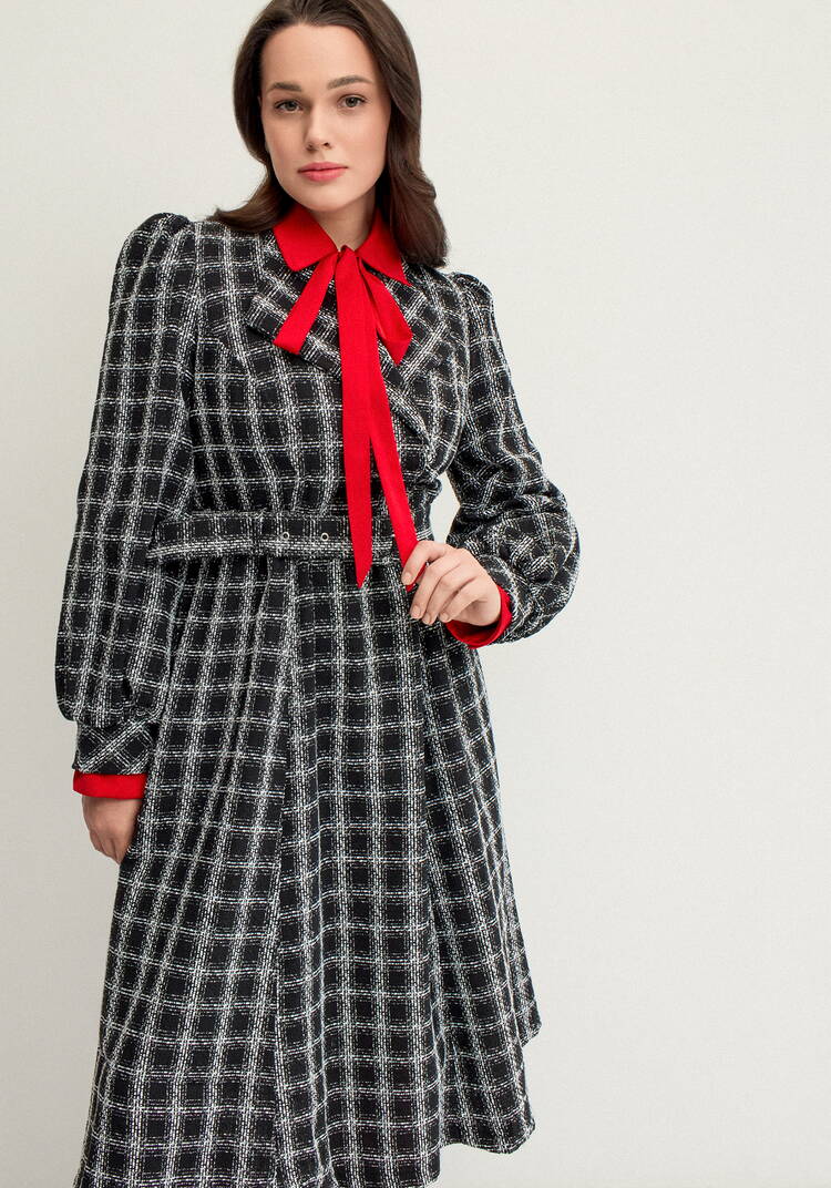 Платье с поясом с обтяжной пряжкой шир.  750, рис. 2