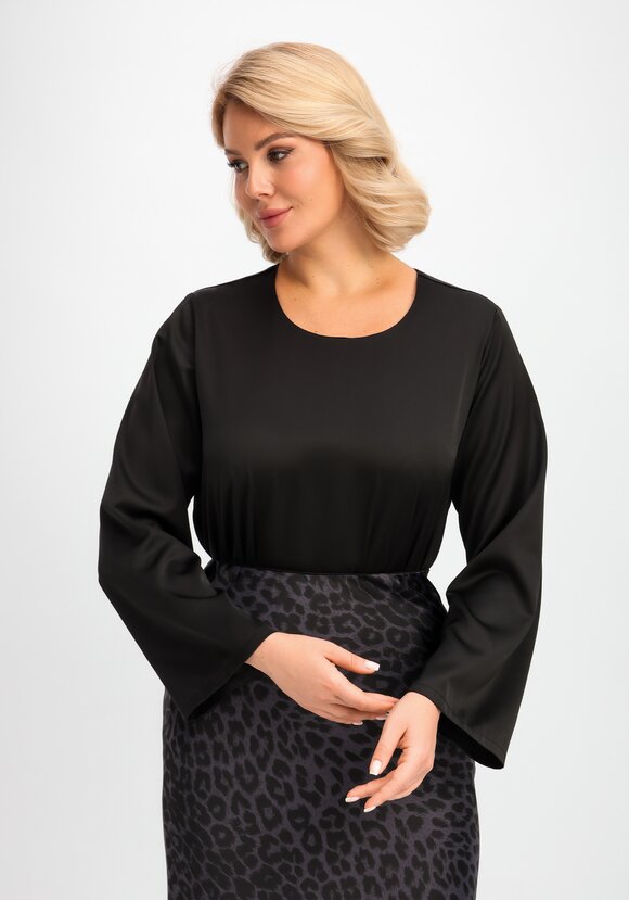 Блуза свободного кроя с шелком шир.  580, рис. 18