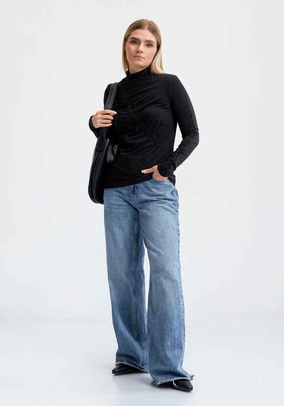 Водолазка со сборкой Хельга шир.  580, рис. 14