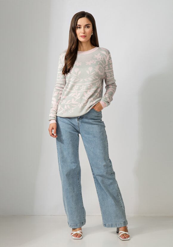 Джемпер женский с жаккардовым рисунком шир.  580, рис. 20