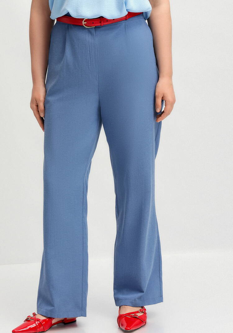 Брюки прямого силуэта с поясом на резинке шир.  750, рис. 6