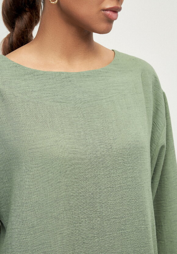 Платье изо льна с объемными карманами шир.  580, рис. 14