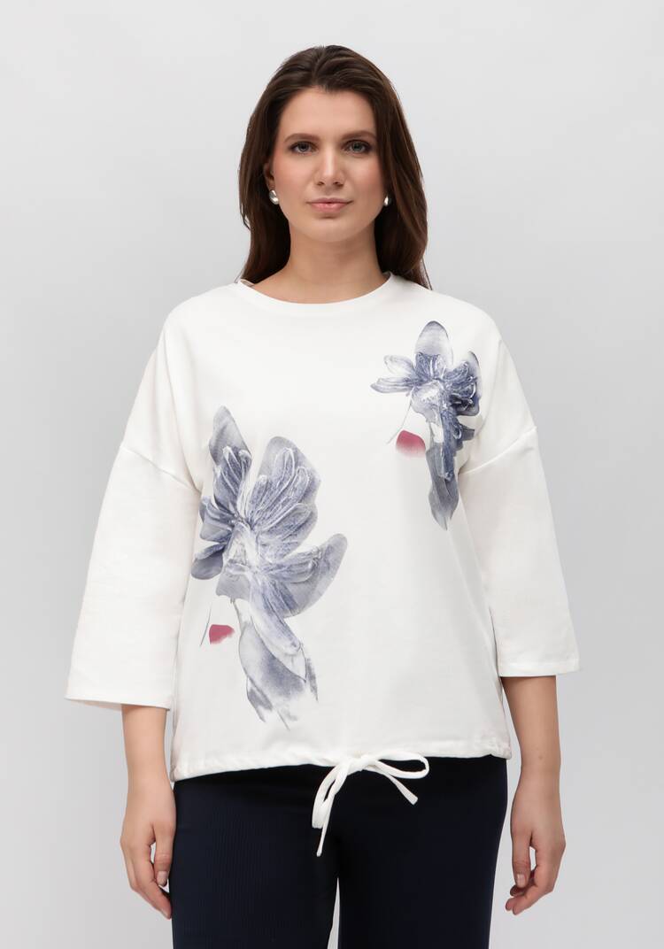 Блуза с принтом на кулиске шир.  750, рис. 22