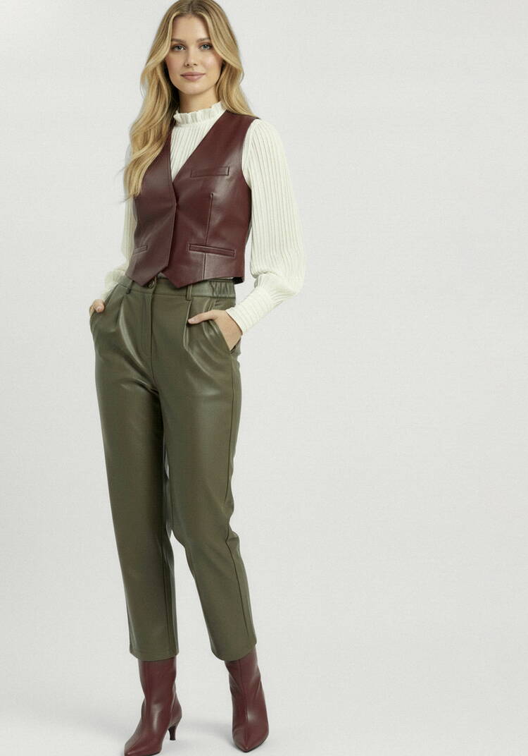 Брюки трикотажные с напылением под кожу шир.  750, рис. 15