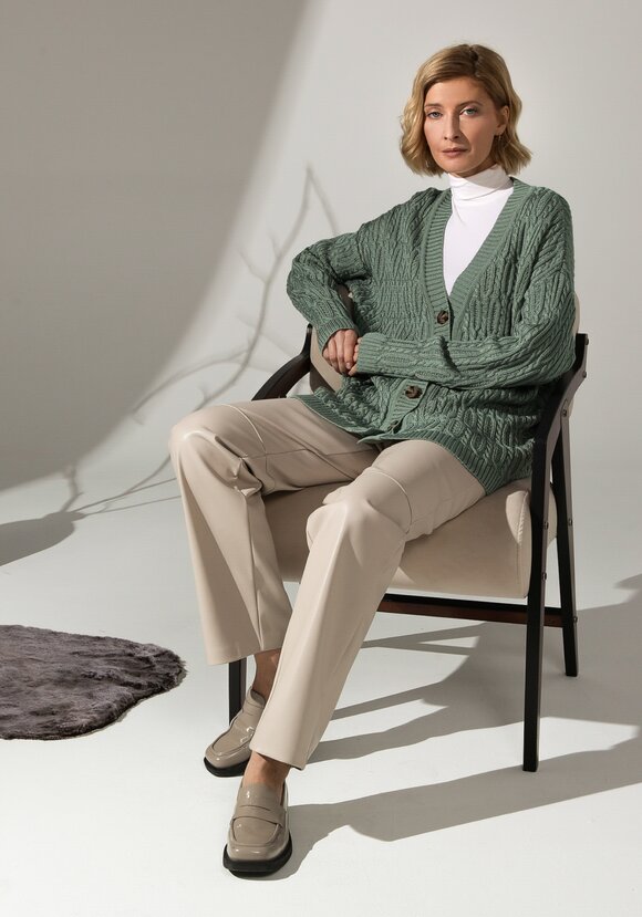 Кардиган удлиненный с объемными косами шир.  580, рис. 31