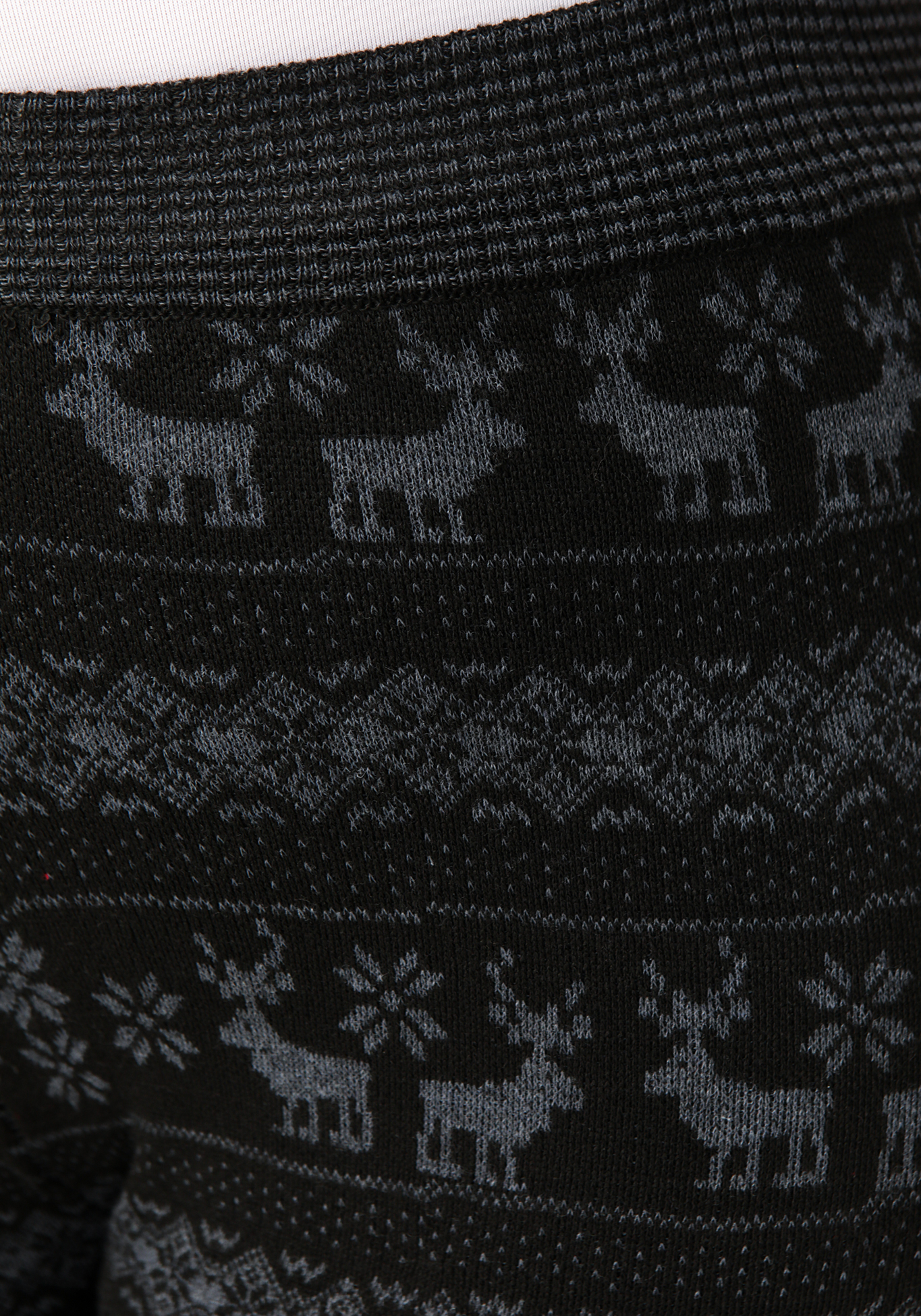 Леггинсы с начесом «Отличное настроение», цвет черный олени, размер 48 - фото 5