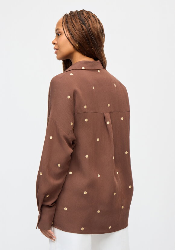 Рубашка с вышивкой Горошек шир.  580, рис. 9