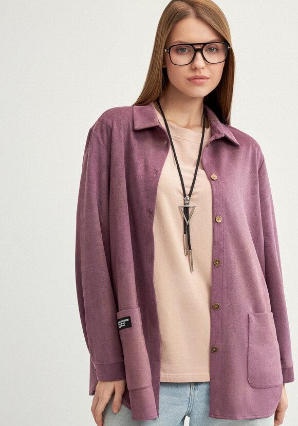 Блуза утепленная на пуговицах шир.  580, рис. 9