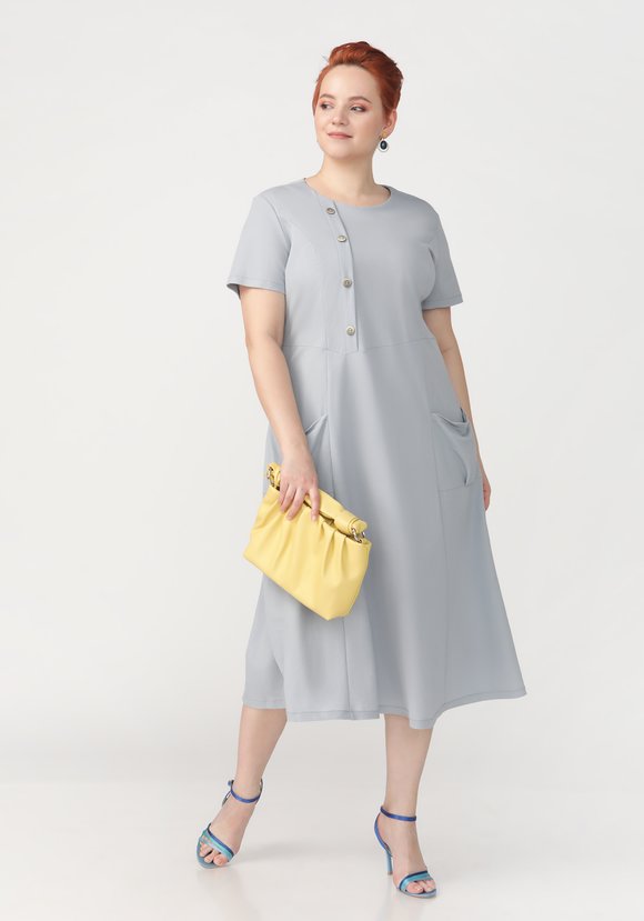 Платье свободного кроя Нинель шир.  580, рис. 8