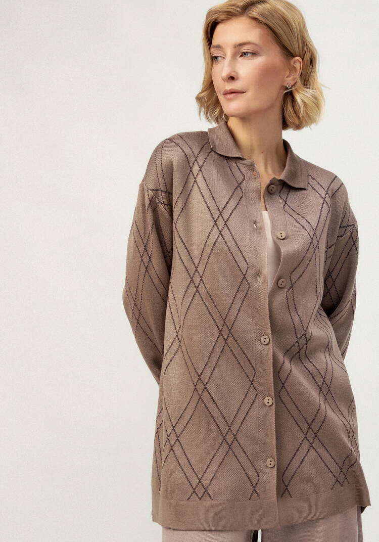 Рубашка-джемпер с отложным воротником шир.  750, рис. 12