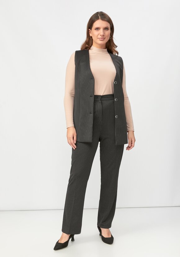 Брюки в полоску прямые шир.  580, рис. 7