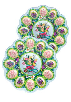 Пасхальные подставки на 12 яиц и кулич, 2 шт.