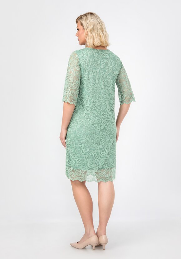 Платье из эластичного гипюра шир.  580, рис. 37