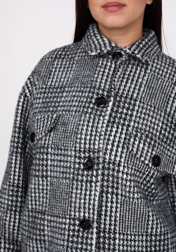 Полупальто рубашечного кроя из шерсти шир.  580, рис. 7