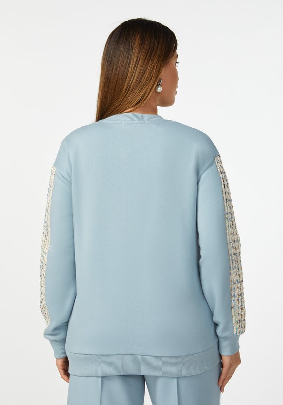 Свитшот со вставками на рукавах шир.  580, рис. 7