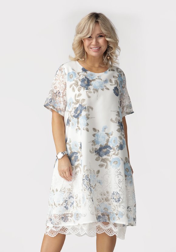 Платье Цветочное торжество шир.  580, рис. 1