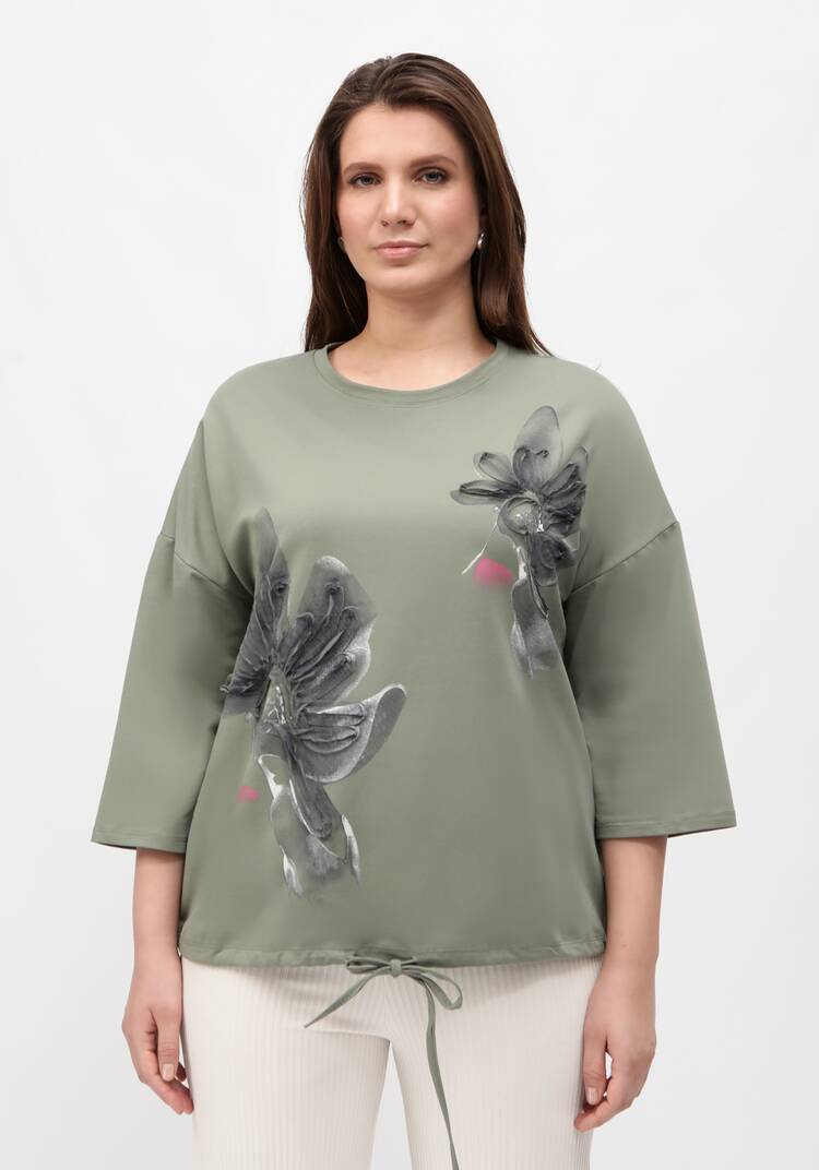 Блуза с принтом на кулиске шир.  750, рис. 28