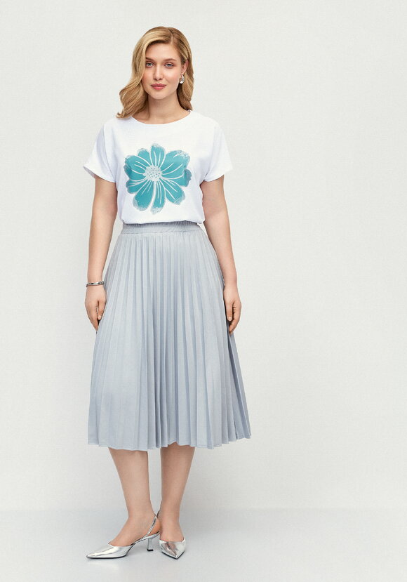 Блуза с принтом с напылением шир.  580, рис. 34