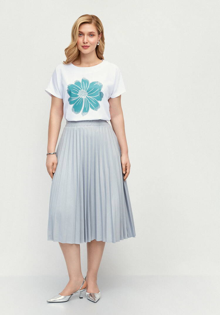 Блуза с принтом с напылением шир.  750, рис. 34