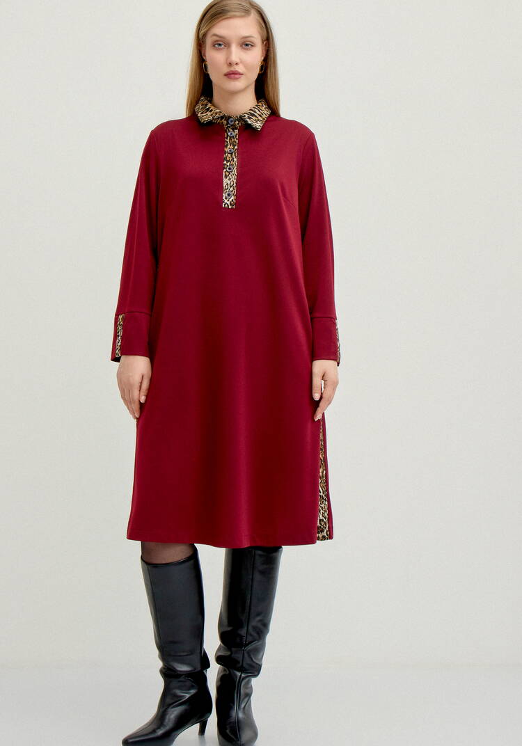 Платье с анималистичными вставками шир.  750, рис. 4