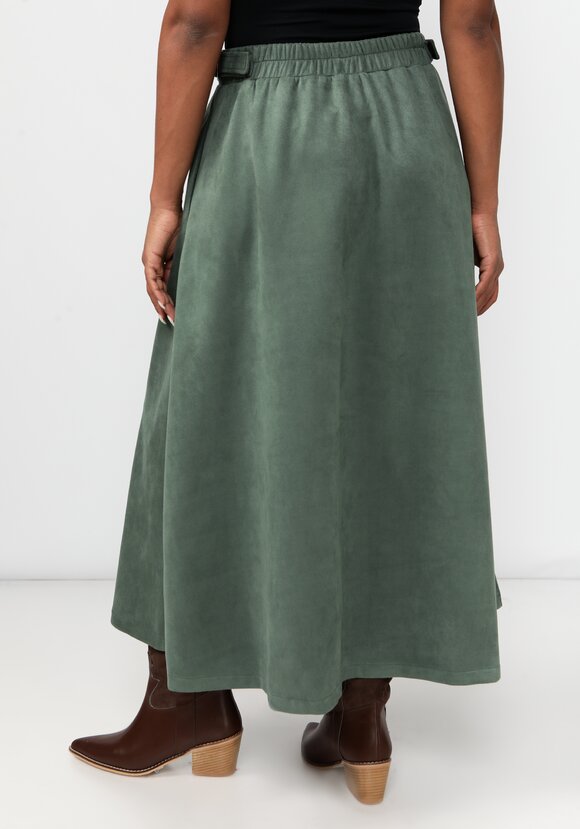 Юбка из экозамши А-силуэта шир.  580, рис. 3