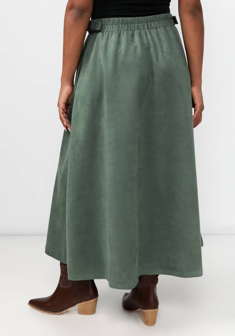 Юбка из экозамши А-силуэта шир.  750, рис. 3