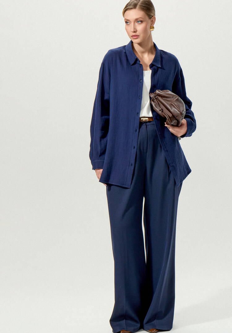 Рубашка муслиновая свободного кроя шир.  750, рис. 34