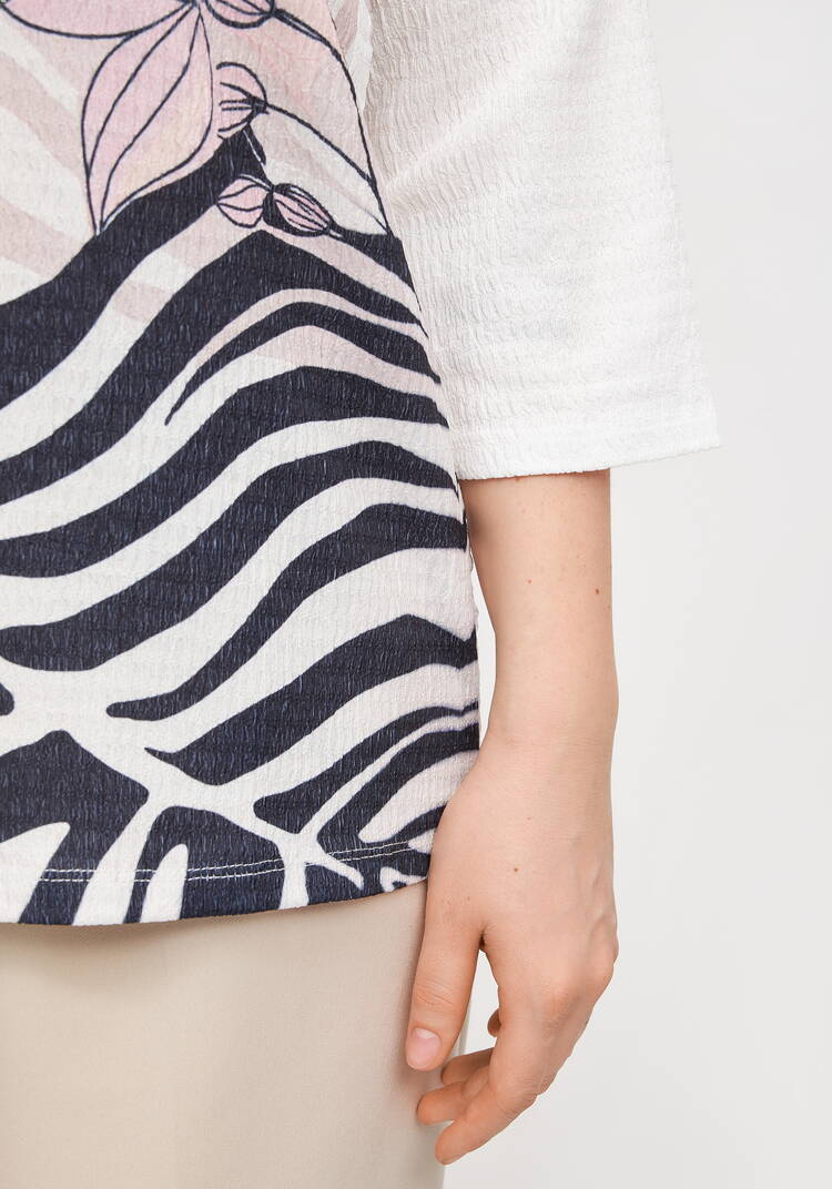 Блуза с цветочным принтом Амелия шир.  750, рис. 30