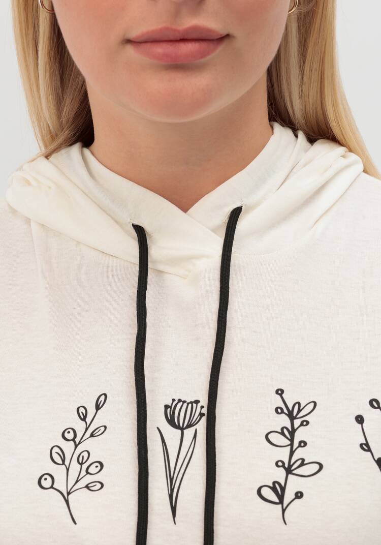 Футболка с капюшоном и лаконичным принтом шир.  750, рис. 41