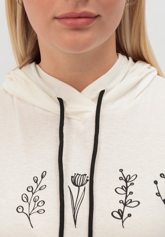 Футболка с капюшоном и лаконичным принтом шир.  580, рис. 41