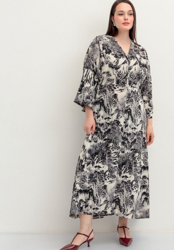 Платье на запах шир.  580, рис. 8