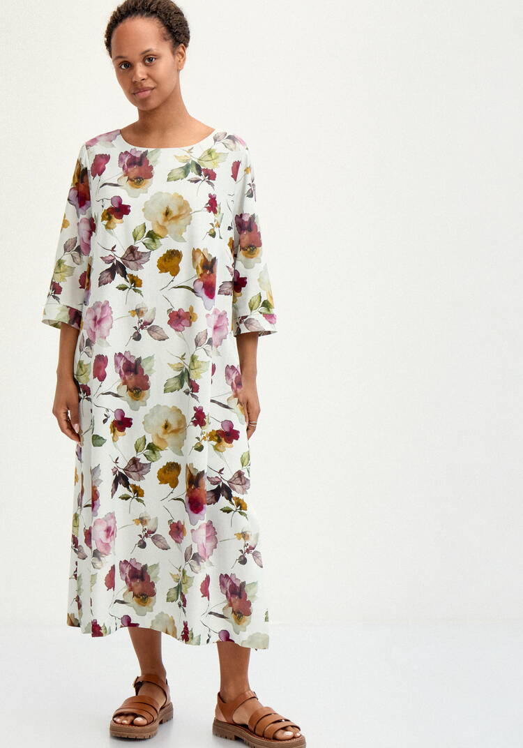 Платье свободного кроя изо льна шир.  750, рис. 13