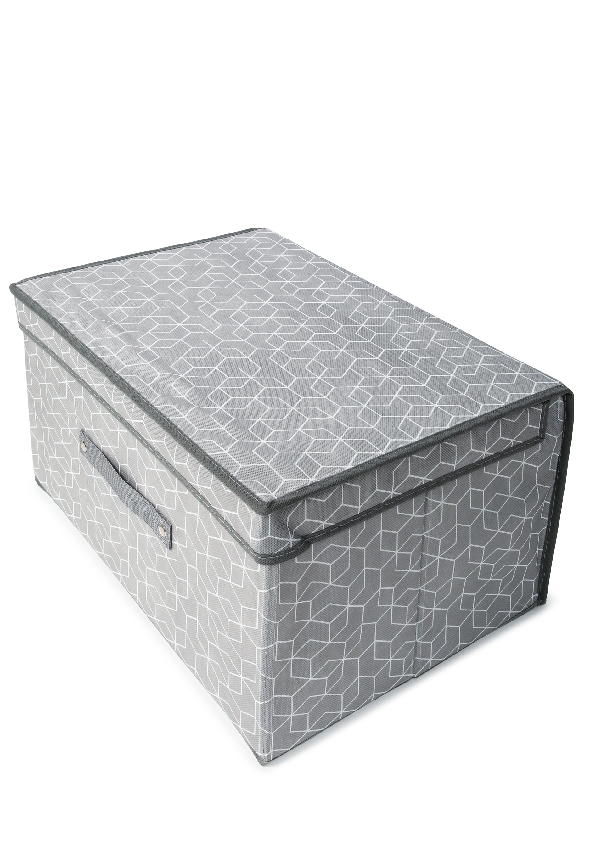 Короб для хранения с крышкой "Милана", цвет серый - фото 5