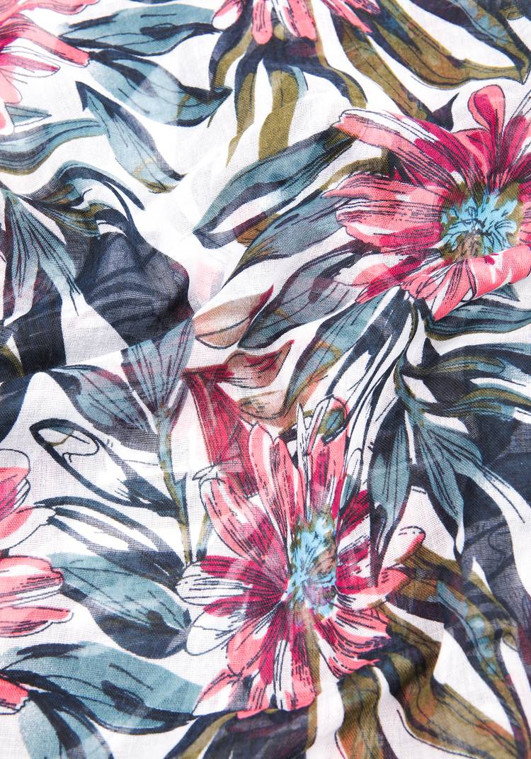 Палантин с флористическим принтом шир.  750, рис. 6