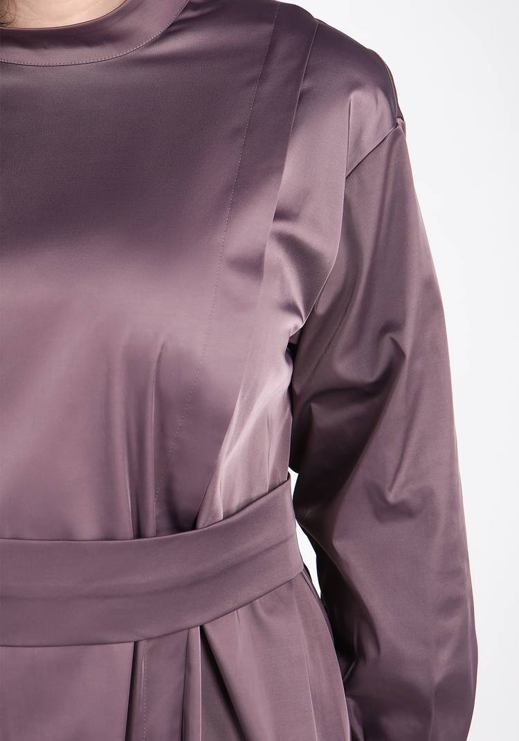 Платье с поясом на пуговицах шир.  750, рис. 8