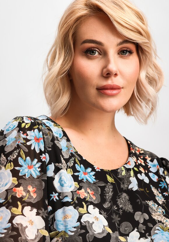 Платье свободного кроя А-силуэта с принтом шир.  580, рис. 13