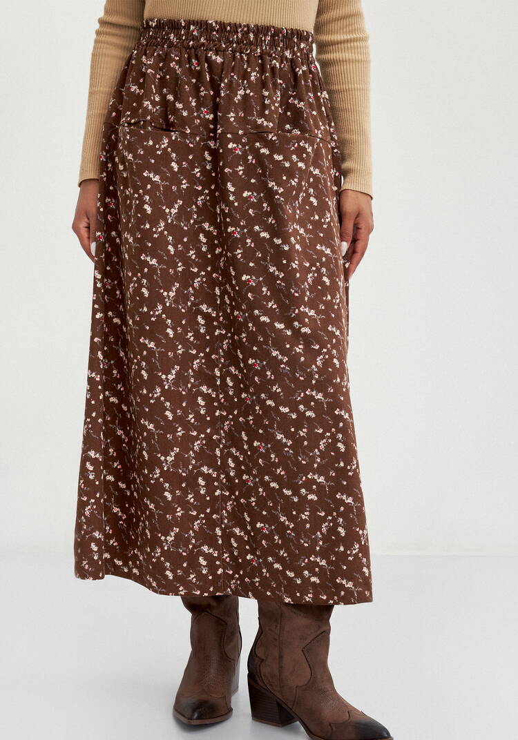 Юбка с оригинальными карманами впереди шир.  750, рис. 4