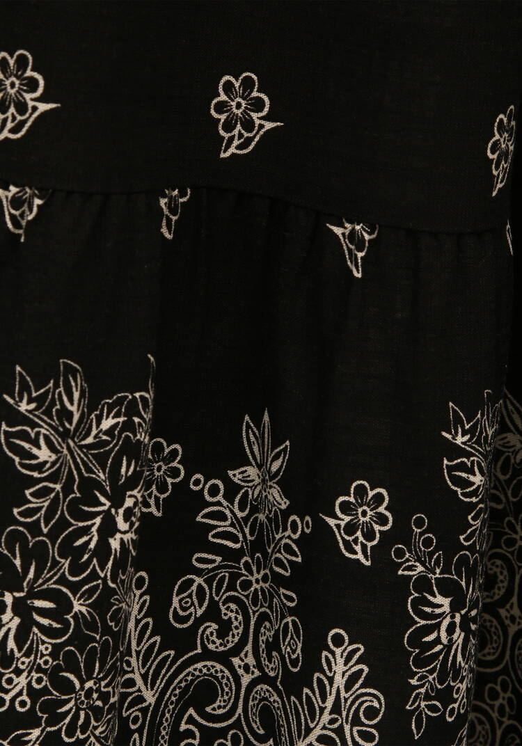 Юбка на резинке с купонным принтом шир.  750, рис. 6