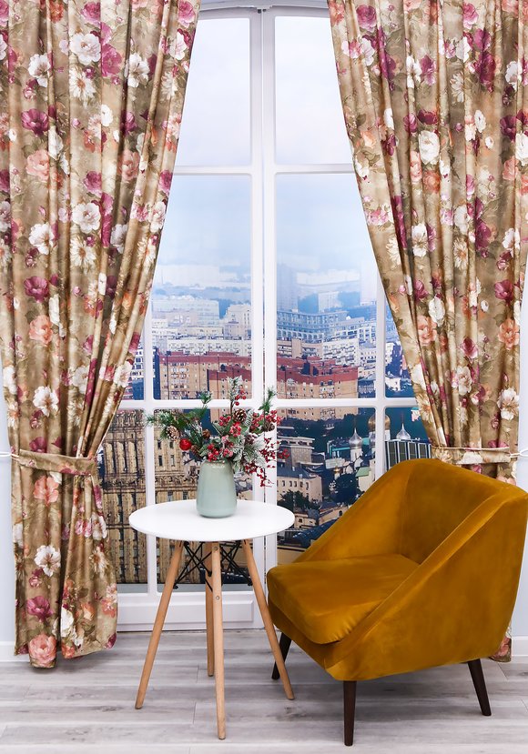 Портьеры бархатные Амальфи шир.  580, рис. 3