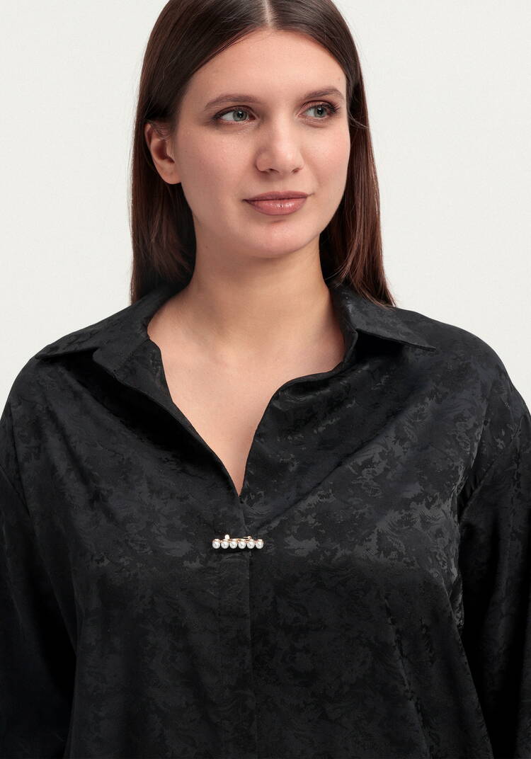 Блуза из шелка с рисунком шир.  750, рис. 12