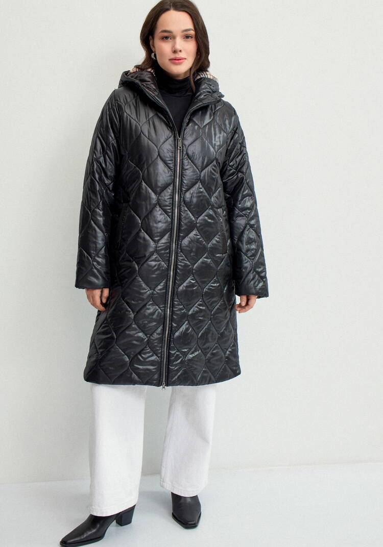 Куртка прямого кроя с капюшоном на молнии шир.  750, рис. 37