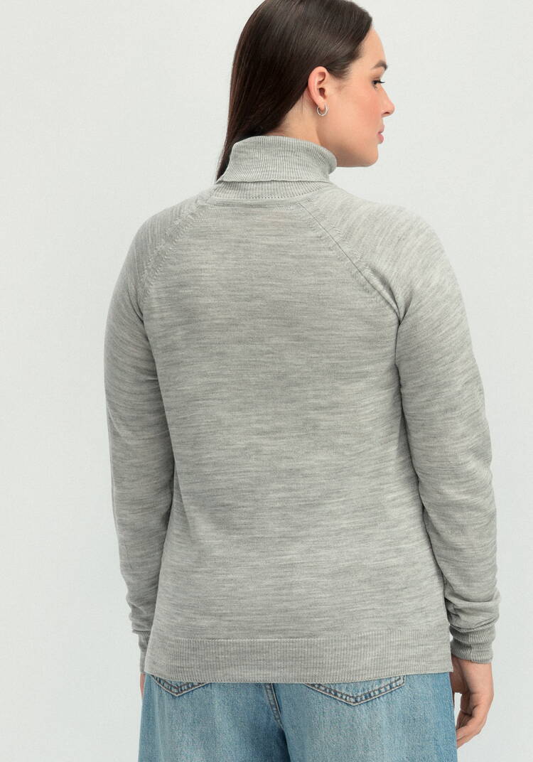 Джемпер прямого силуэта с высоким воротом шир.  750, рис. 43