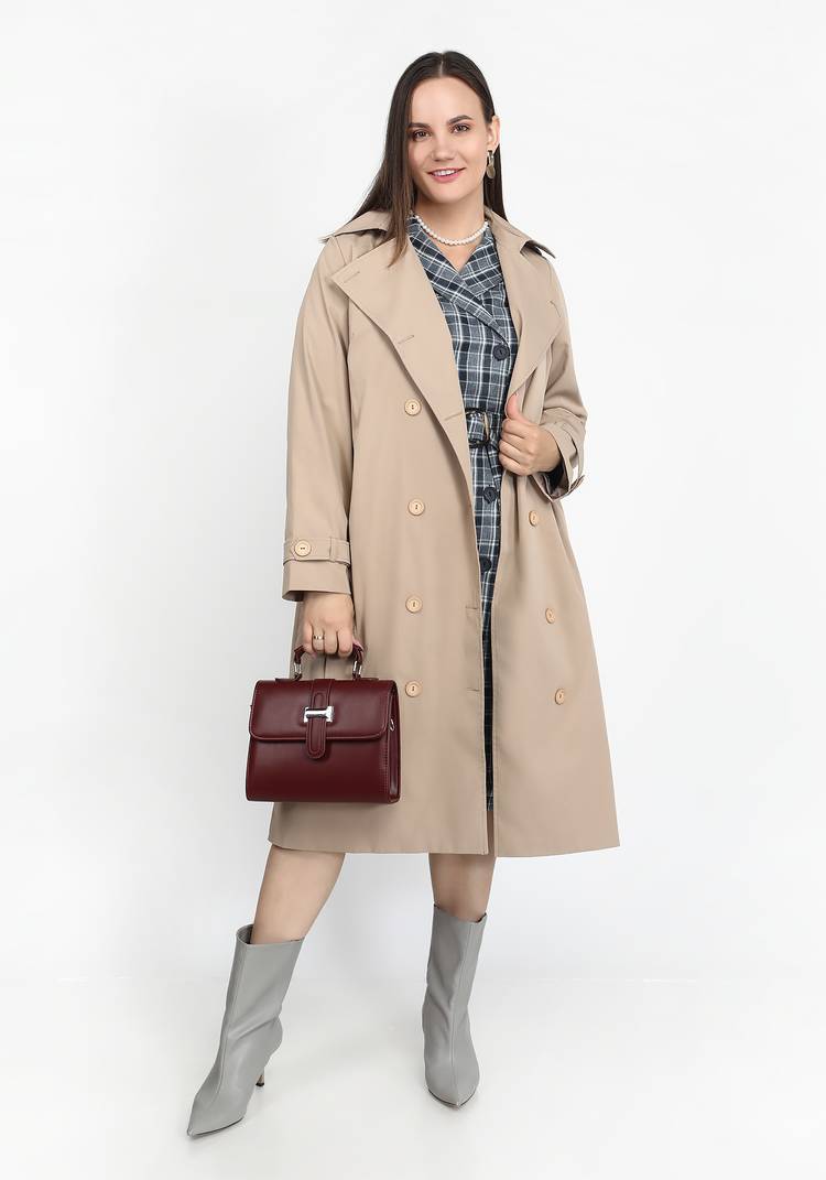 Плащ-тренчкот двубортный шир.  750, рис. 4