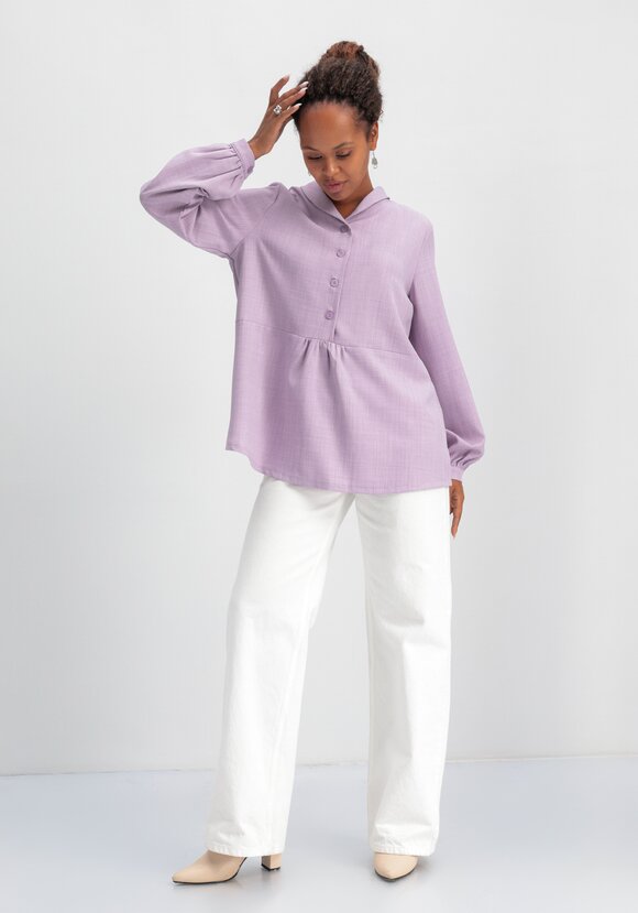 Блуза с шалевым воротом шир.  580, рис. 24