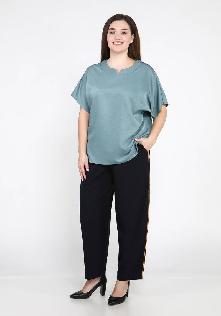 Блуза однотонная с рукавом-кимоно шир.  750, рис. 15