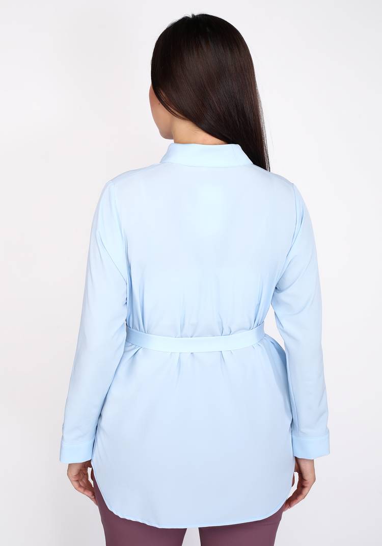 Рубашка классическая с поясом шир.  750, рис. 11