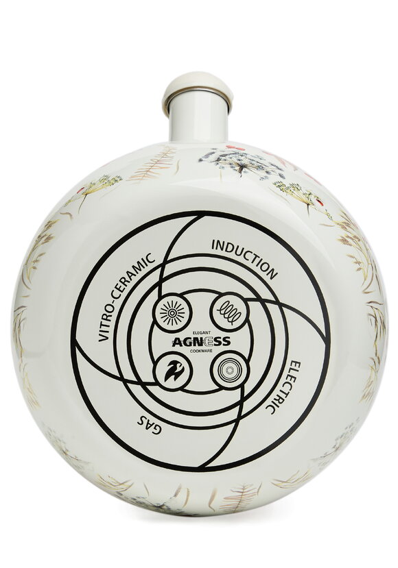 Чайник эмалированный со свистком Снегири шир.  580, рис. 3