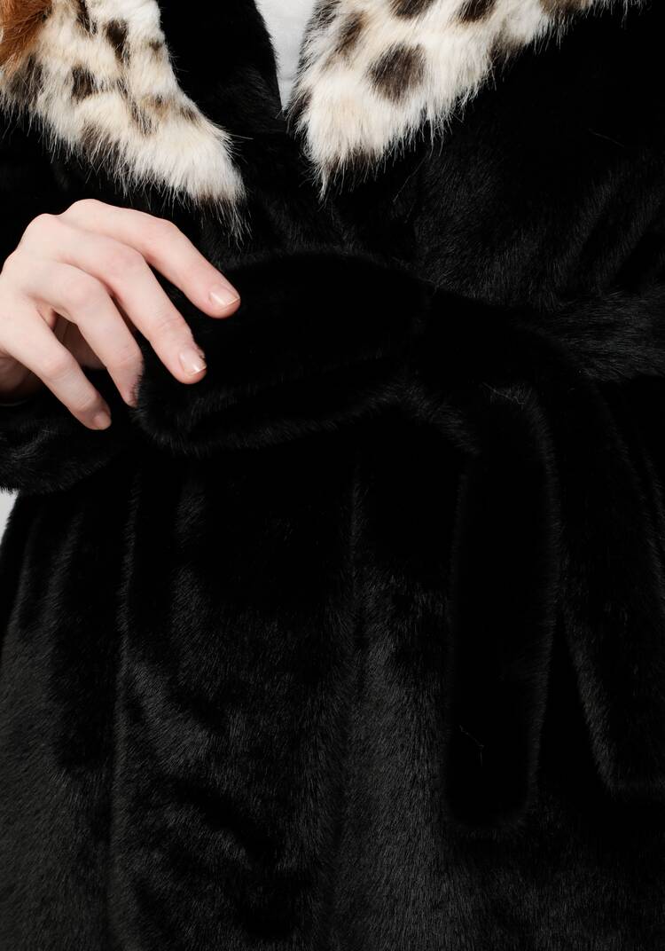 Шуба с леопардовым воротником шир.  750, рис. 16