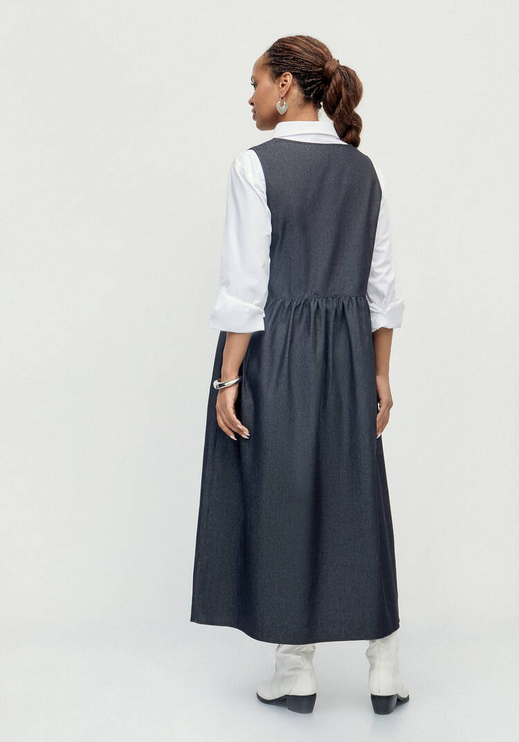 Сарафан оверсайз с отрезной линией талии шир.  750, рис. 3